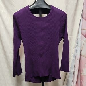 Future Collective Purple Twisted Back Sweater SUPER COOL!!!!!!